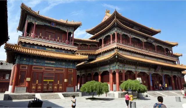 Bild zeigt den Yonghe-Tempel in Peking